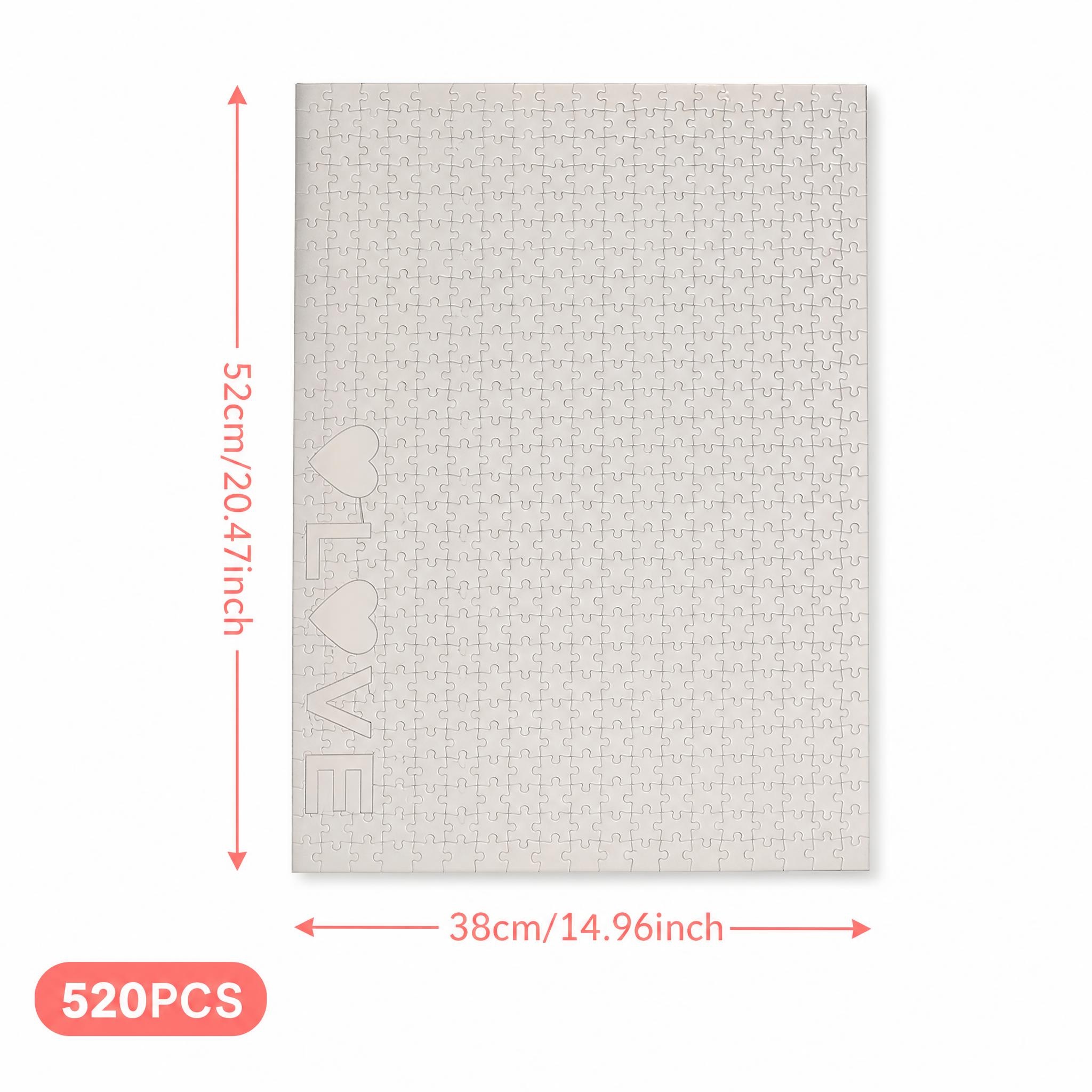 520 PCS Pure White Solid Color - đánh giá và giá Puzzle Blank White