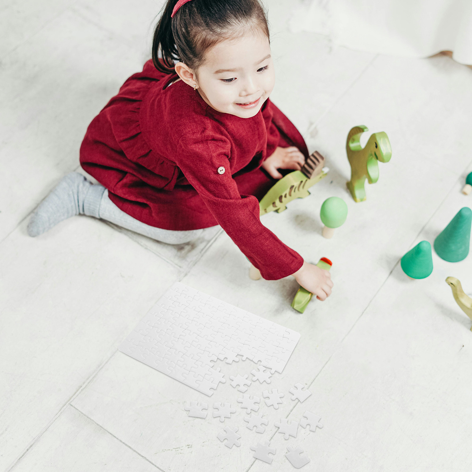 White Puzzle Board Set – 4 She - đánh giá và giá Puzzle Blank White