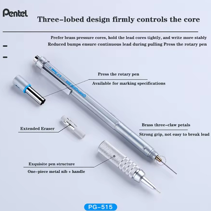Bút chì bấm Pentel GraphGear 5 - đánh giá và giá Pentel Pen Energel