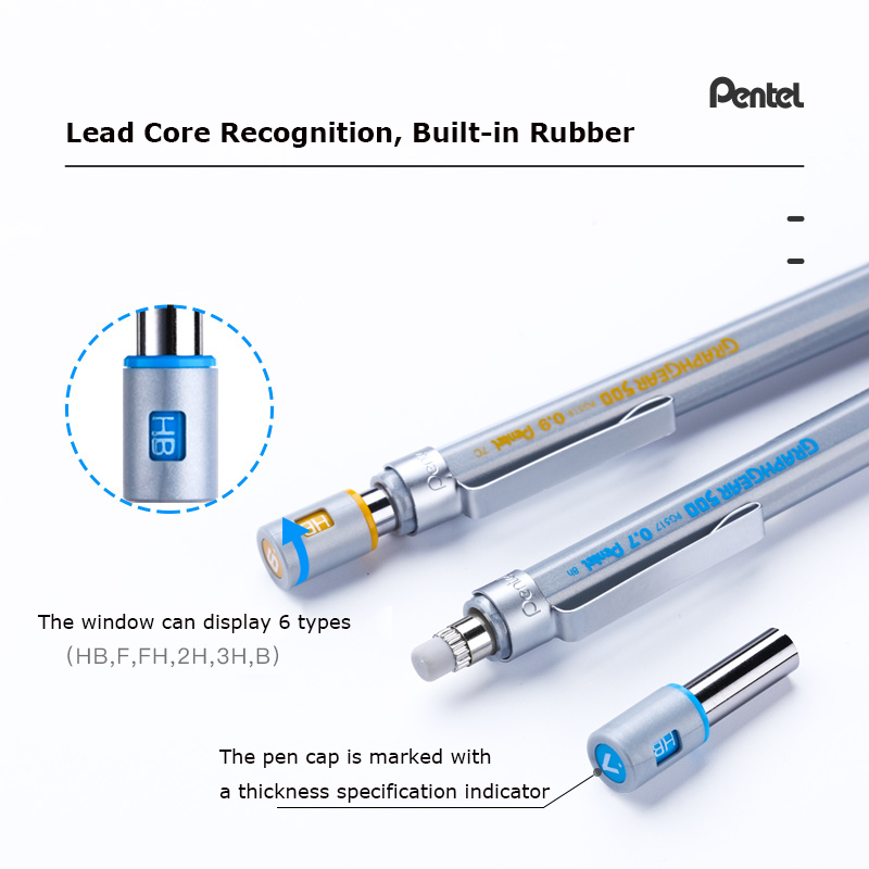 Bút chì bấm Pentel GraphGear 5 - đánh giá và giá Pentel Pen Energel