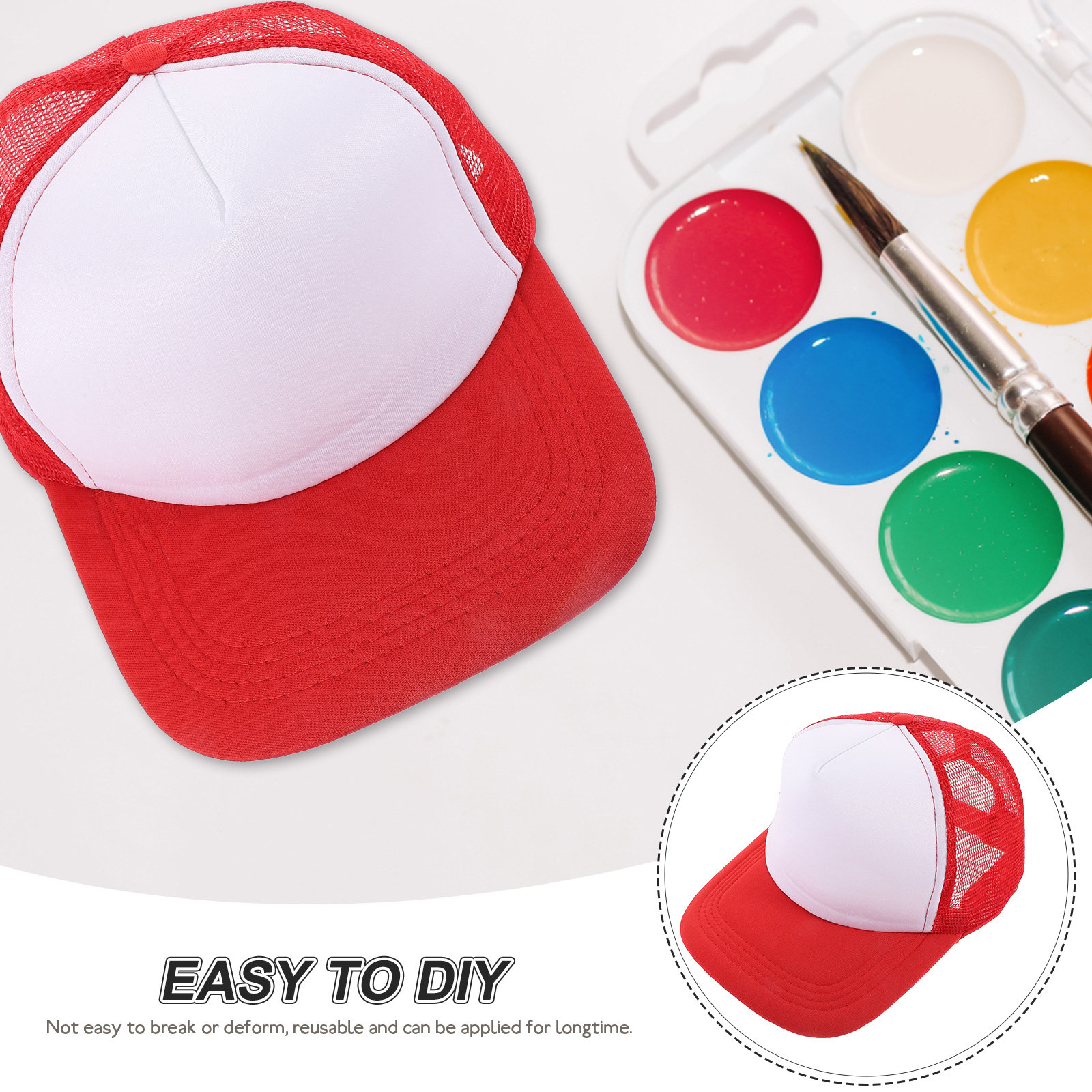 10Pcs Blank Baseball Caps Mesh - đánh giá và giá Hat Sublimation Blank