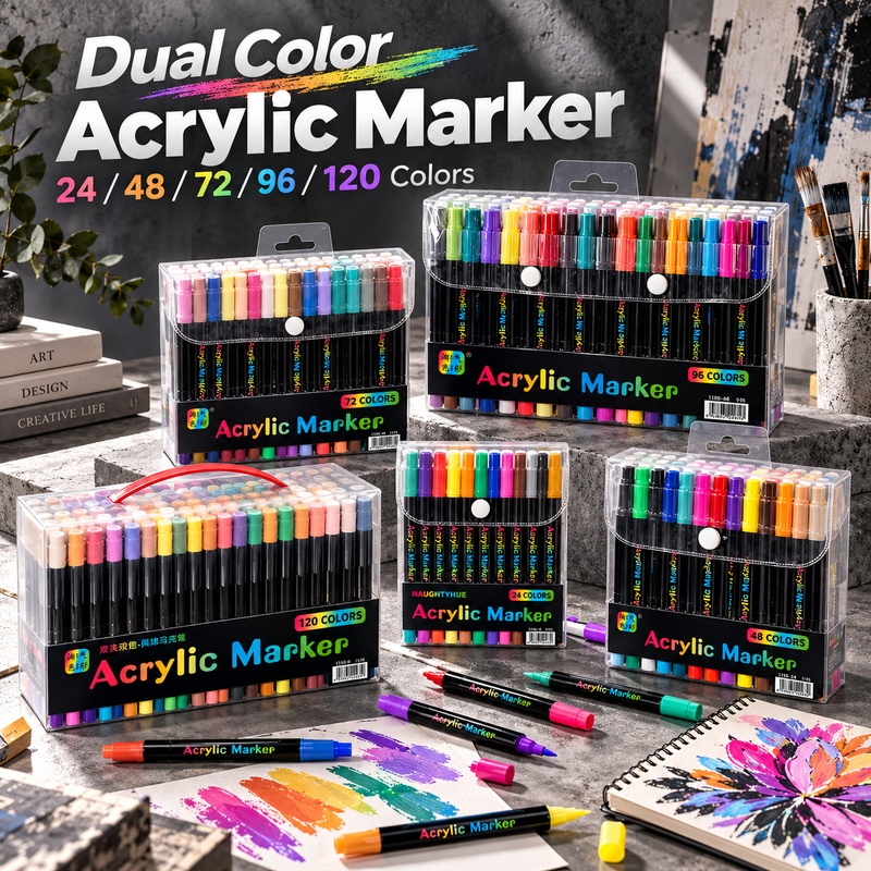 Dual Color Acrylic Paint Marke - đánh giá và giá Copic Marker Classic